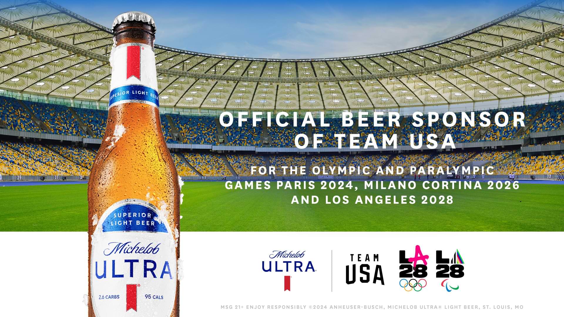 Michelob Ultra Es Designada La Cerveza Exclusiva De LA28 image